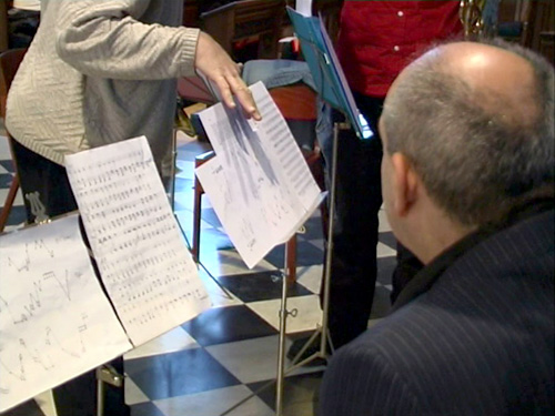 image from Andrew Chesher's video projection